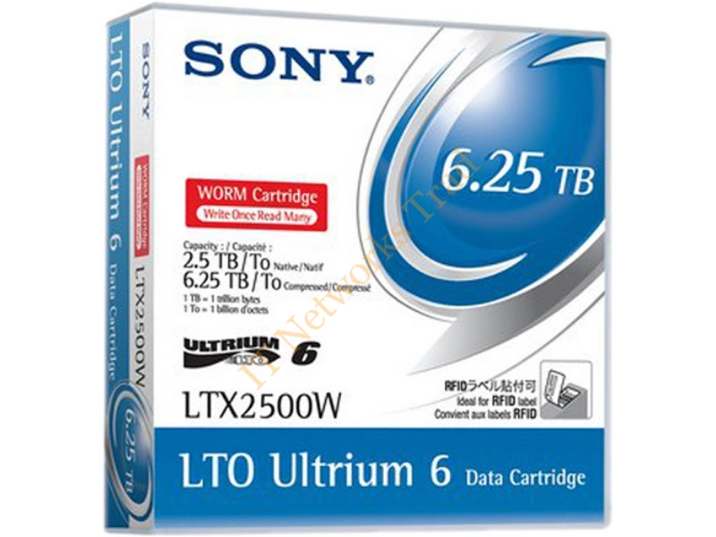 20LTX2500GL Sony 20-Pack LTO Ultium-6 2.5TB/6.25TB Metal Partical Tape Media Cartridge