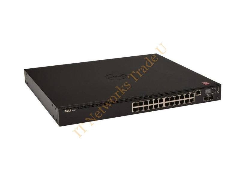 210-ABNV Dell PowerConnect N2024 24-Port 24 X 10/100/1000 + 2 X 10 GIGABIT SFP+ Layer 3 Managed Rack-Mountable Networking Switch