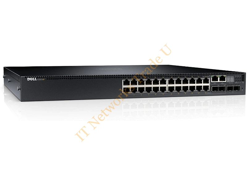 210-ABOF Dell PowerConnect N3024P Layer 3 Switch 24-Ports PoE+ Manageable Network Switch