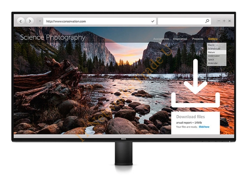 210-AICM - DELL UltraSharp U2717DA 27" Wide Quad HD LED Matt Flat Black computer monitor