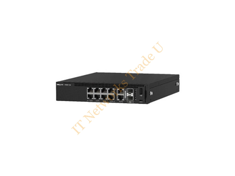 210-AJIX - DELL 1108P-ON Managed L2 Gigabit Ethernet (10/100/1000) Power over Ethernet (PoE) 1U Black Network Switch