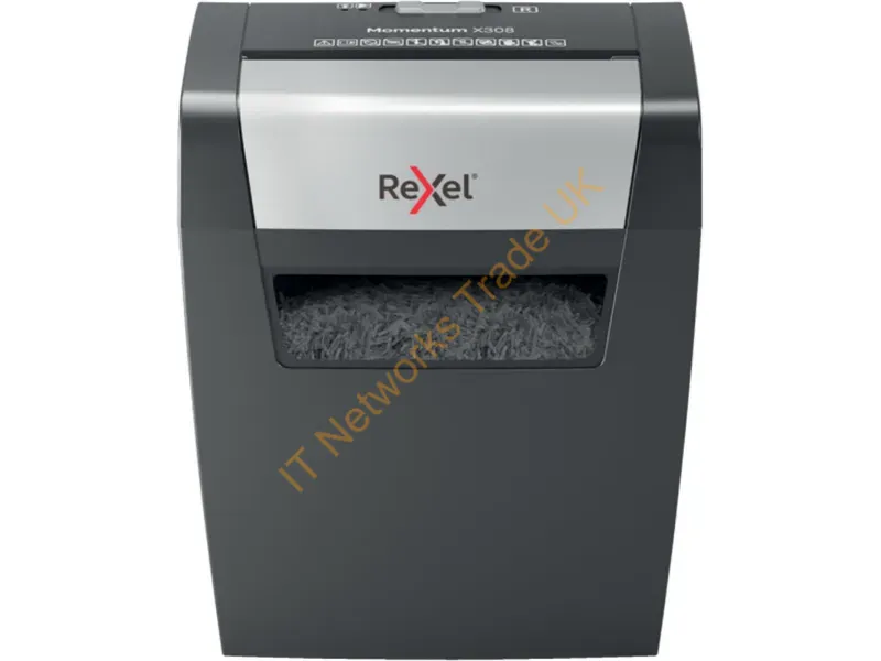2104570EU - Rexel Momentum X308 Cross Cut Paper Shredder P3