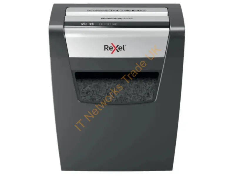 2104572 - Rexel X312 paper shredder Cross shredding 22 cm Black, Silver