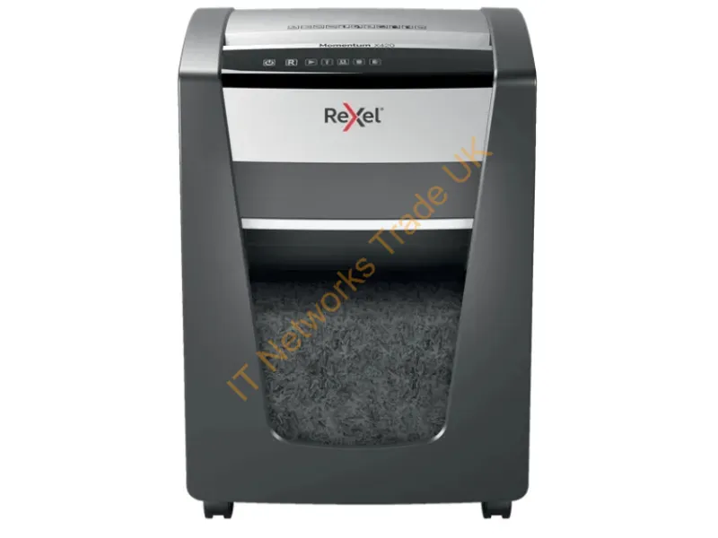 2104578 - Rexel X420 paper shredder Cross shredding 60 dB 23 cm Black, Silver