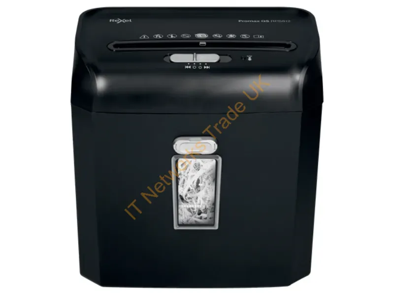2104580 - Rexel ProMax QS RPS812 paper shredder Strip shredding 60 dB 22 cm Black