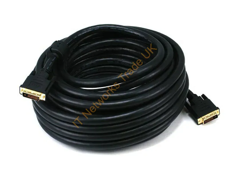 2185 - Monoprice Dvi-D/Dvi-D, 15.24 M Dvi Cable 600" (15.2 M) Black