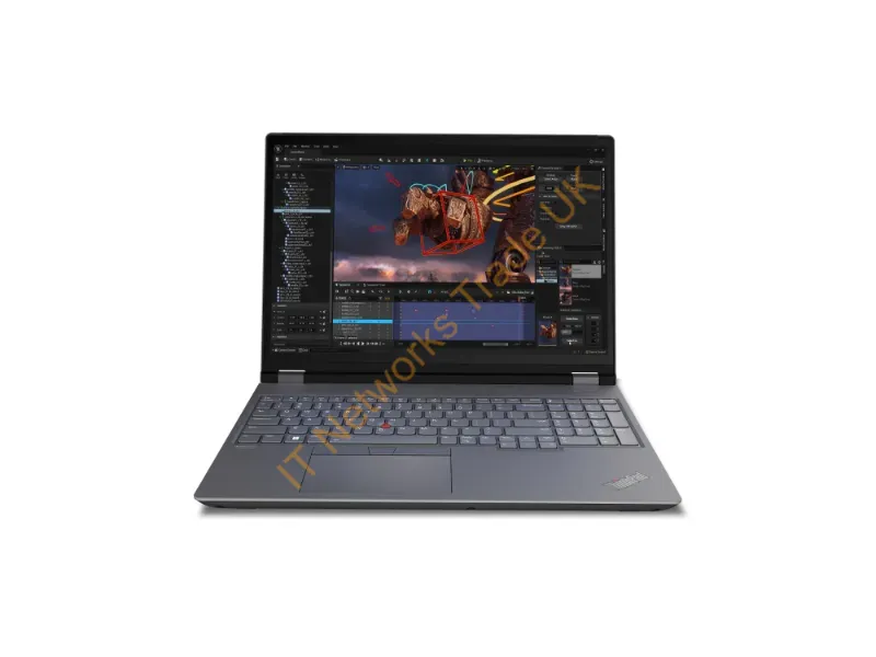 21FA0059US - Lenovo Thinkpad P16 Gen 2 Intel Core I7 I7-14700Hx Mobile Workstation 16" Wqxga 32 Gb Ddr5-Sdram 1 Tb Ssd Nvidia Rtx 1000 Ada Wi-Fi 6E (802.11Ax) Windows 11 Pro English Gray, Black