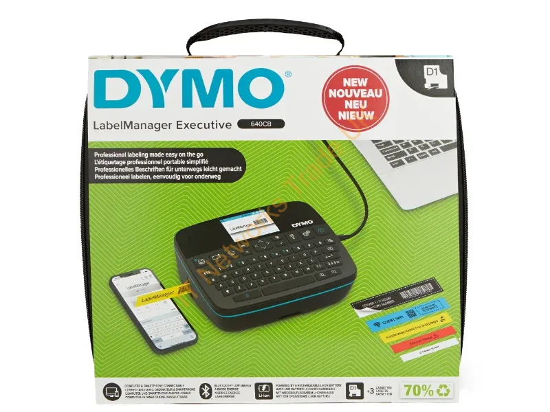 2202121 - Dymo Labelmanager Executive 640Cb Label Printer Color Wired & Wireless Bluetooth Qwerty