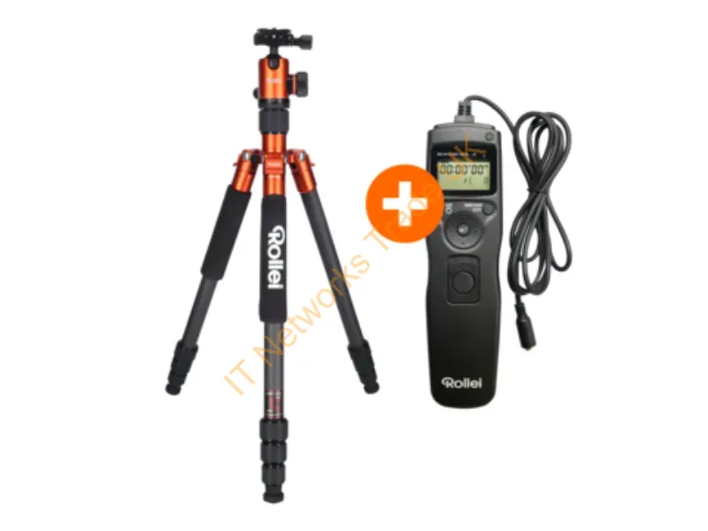 22610 - Rollei 22610 tripod Digital/film cameras 3 leg(s) Black, Orange