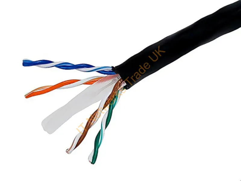 2268 - Monoprice Cat6, Utp, 304.8 M Networking Cable Black 12000" (304.8 M) U/Utp (Utp)