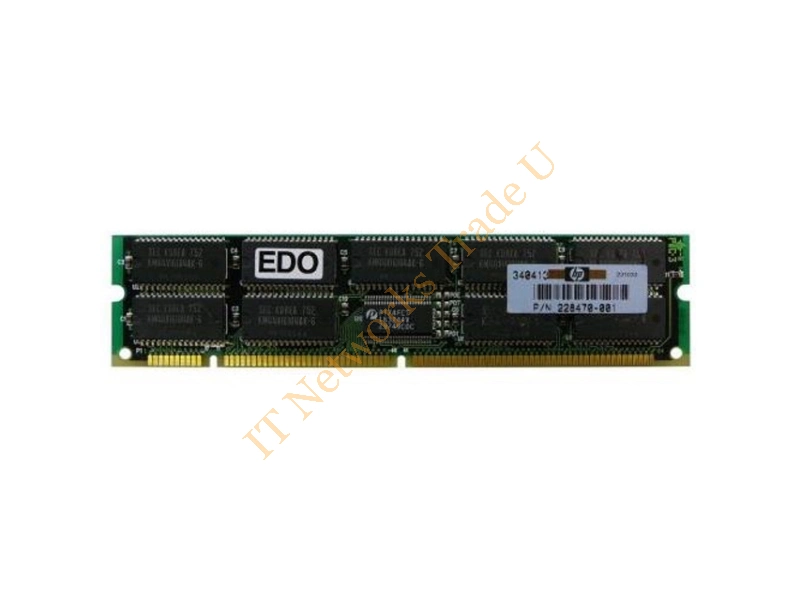 228470-001 HP 128MB ECC EDO 60ns 168-Pin DIMM Memory Module for ProLiant 2500 / 1600 Server Memory