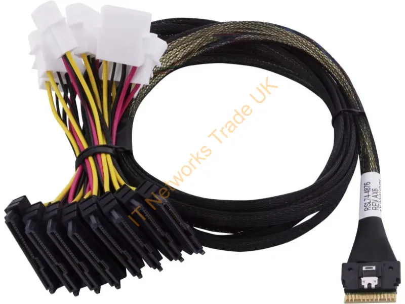 2305400-R - Microchip Technology 2305400-R Serial Attached Scsi (Sas) Cable 31.5" (0.8 M) Black, Multicolor
