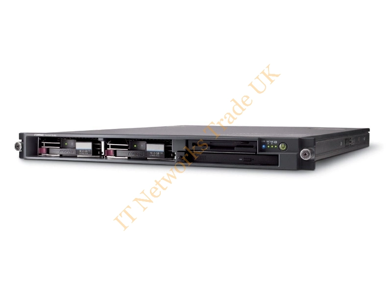233271-001 HP ProLiant DL360 G2 Intel -Pentium III 1.4GHz CPU 256MB RAM Integrated PCI ATI RAGE XL 8MB VGA 120/230V AC 1U Rack-Mountable Server System