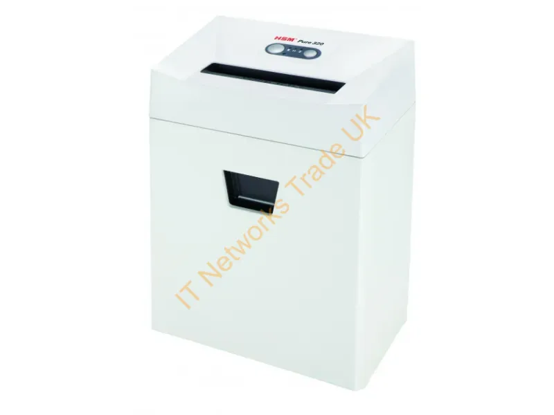 2333121 - HSM Pure 320 paper shredder Particle-cut shredding 55 dB 3 cm White
