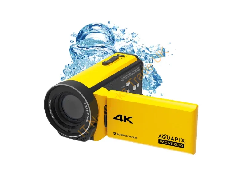 24013 - Aquapix WDV5630 Handheld camcorder 13 MP 4K Ultra HD Yellow