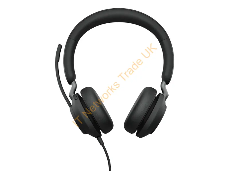24089-999-999 - Jabra Evolve2 40 Headset Wired Head-Band Office/Call Center Usb Type-A Bluetooth Black