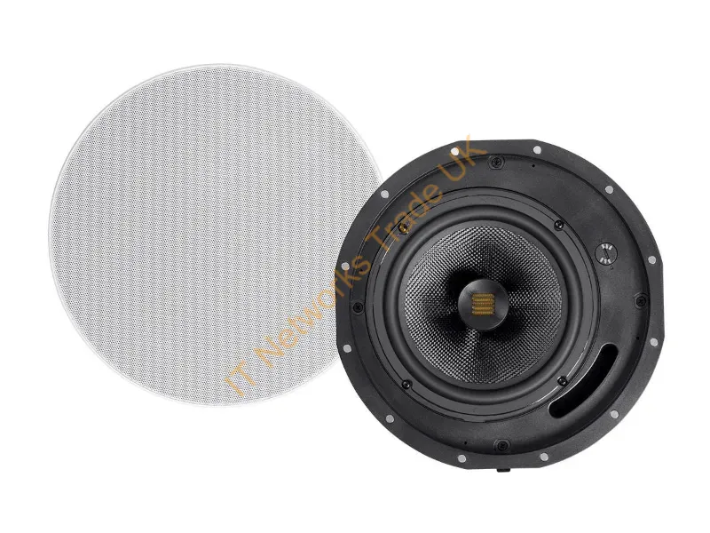 24435 - Monoprice 24435 Loudspeaker 2-Way White Wired 80 W