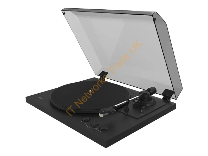 248054 - TEAC TN-175-B Belt-drive audio turntable Black Fully automatic