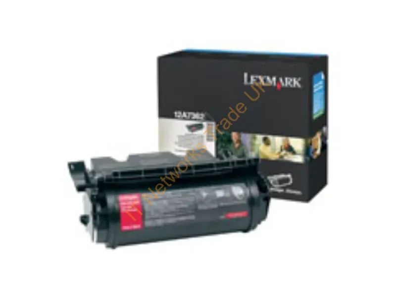 24B5444 - Lexmark 24B5444 Toner cartridge black high-capacity return program for Etikettes, 21K pages ISO/IEC 19752 for Lexmark T 630/632