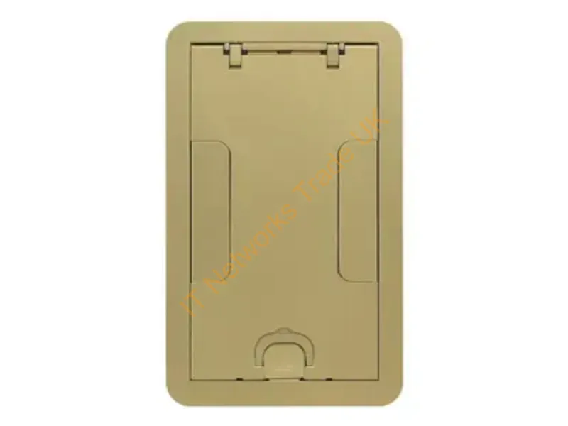 24GCCVRBRS - Hubbell Premise Wiring 2/4G Carpet Cvr, Flush, Brass Powder