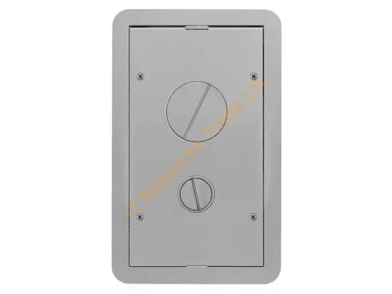 24GCFFCVRALU - Hubbell Premise Wiring 2/4G Carpet Ff Cvr, Aluminum Powder