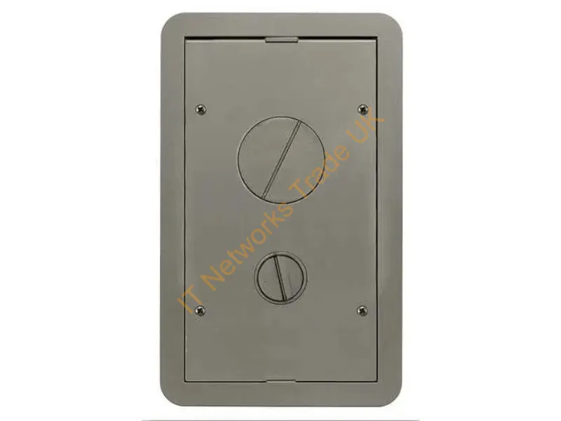 24GCFFCVRNK - Hubbell Premise Wiring 2/4G Carpet Ff Cvr, Nickel Powder