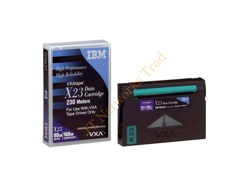 24R2137 IBM VXAtape X23 Cartridge VXA VXA-2 80GB (Native) / 160GB (Compressed) Tape Media Cartridge