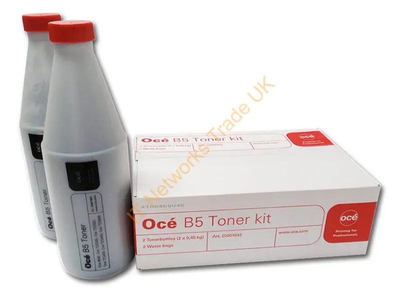 25001843 - OCE 250.01.843/B5 Toner black + Toner waste box 450 grams Pack=2 for OCE 9600