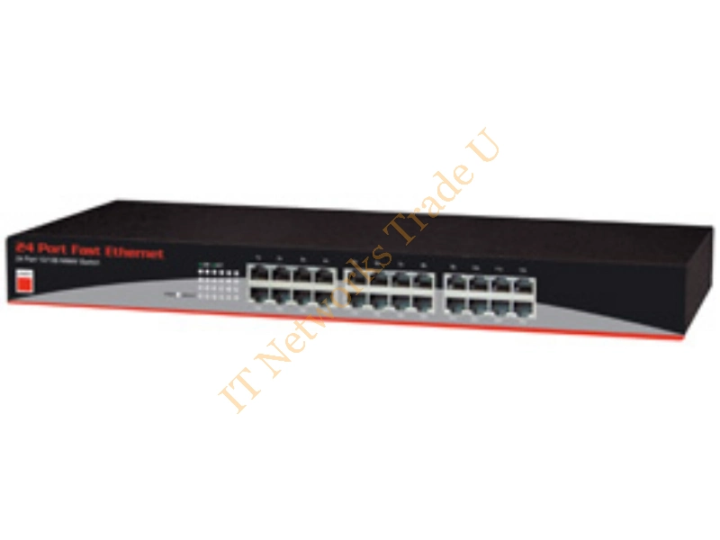 25009 - Lindy 24-Port N-Way Switch Unmanaged network switch Black