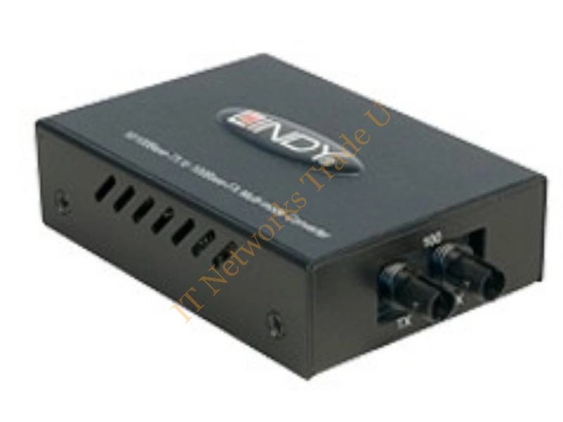 25111 - Lindy ST Fast Ethernet Fibre Optic Converter 100Mbit/s network media converter Networking