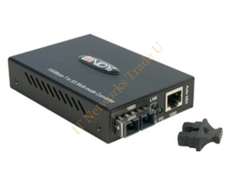 25112 - Lindy SC Fibre Optic Converter 1000Mbit/s network media converter Networking
