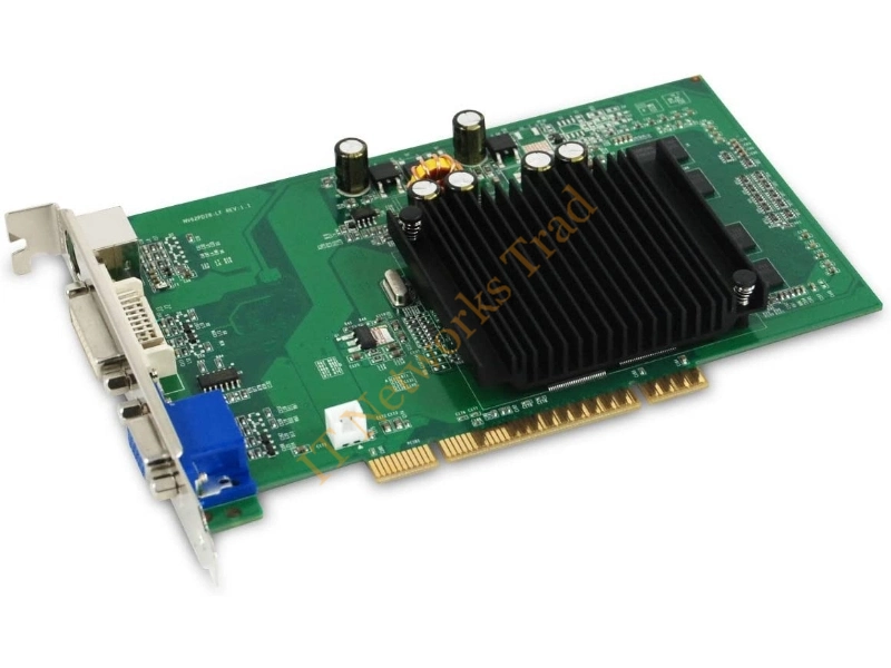 256-A8-N295-R1 EVGA -e-GeForce 6200 LE 256MB GDDR2 DVI/ D-Sub/ VGA/ AGP 4x/8x Video Graphics Card