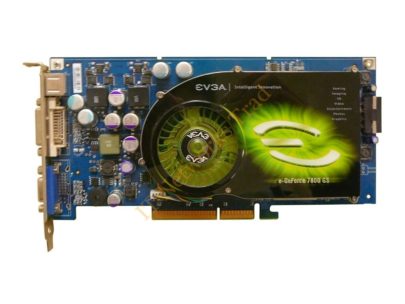 256-A8-N505-AR EVGA -GeForce 7800 GS 256MB GDDR3 256-Bit AGP 4X/8X DVI/ S-Video Out Video Graphics Card