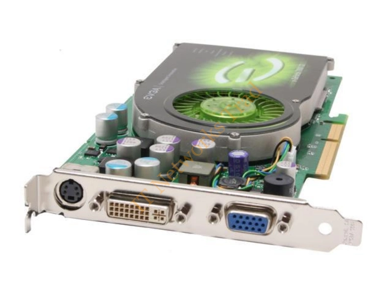 256-A8-N505-AX EVGA -GeForce 7800 GS 256MB GDDR3 256-Bit AGP 4X/8X DVI/ S-Video Out Video Graphics Card