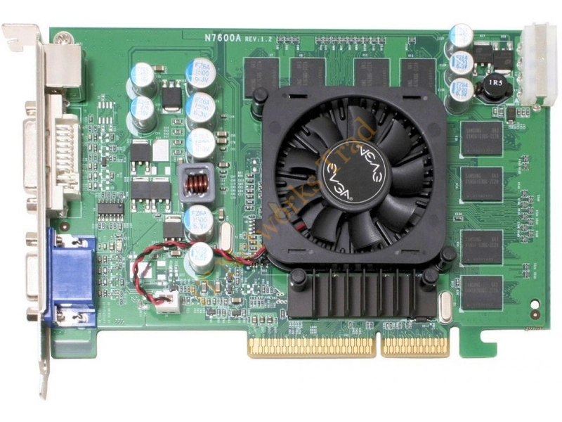 256-A8-N536-A1 EVGA -e-GeForce 7600 GS 256MB DDR2 128-Bit Dual-Link DVI-I/ HDTV/ S-Video/ Composite-Output Video Graphics Card