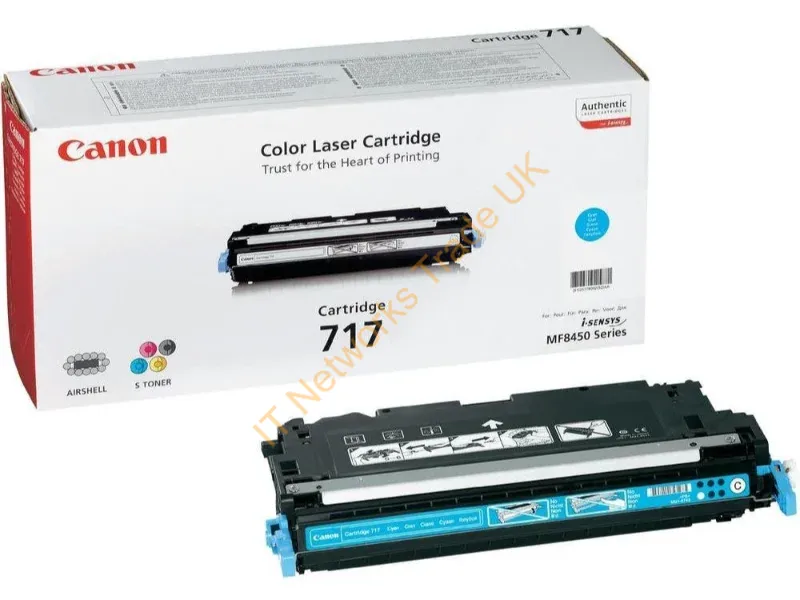 Canon 2577B002 (717C) Toner cyan, 4K pages @ 5% coverage Accessory