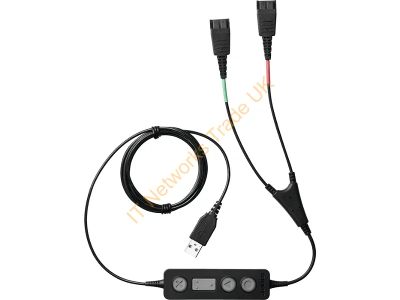 Jabra Link 265 USB2.0 2x QD Black audio cable