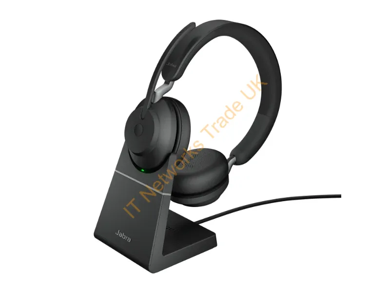 26599-989-889 - Jabra Evolve2 65 Headset Wireless Head-Band Office/Call Center Usb Type-C Bluetooth Charging Stand Black