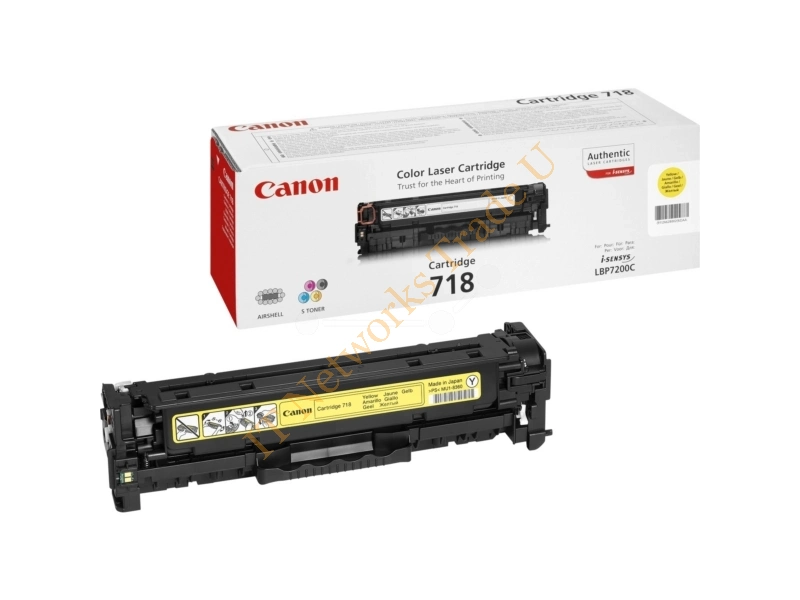 Canon 2659B002 (718Y) Toner yellow, 2.9K pages @ 5% coverage Accessory