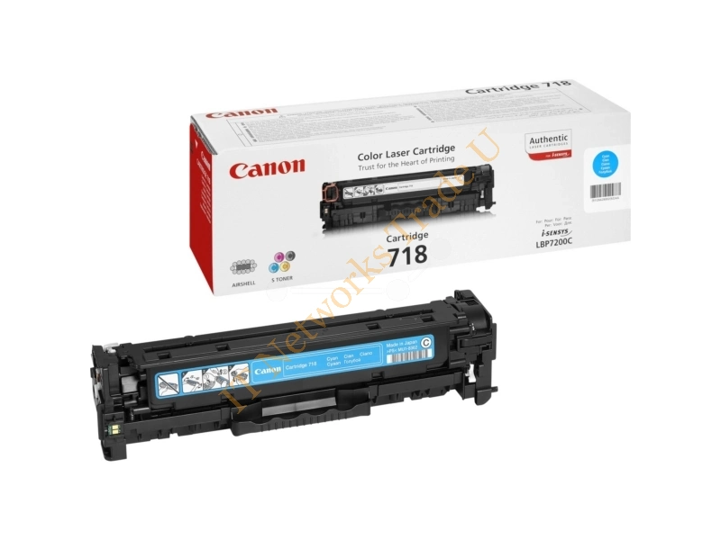 Canon 2661B002 (718C) Toner cyan, 2.9K pages @ 5% coverage Accessory