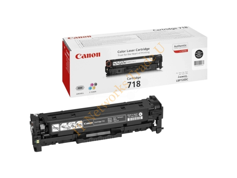 Canon 2662B002 (718BK) Toner black, 3.4K pages @ 5% coverage Accessory
