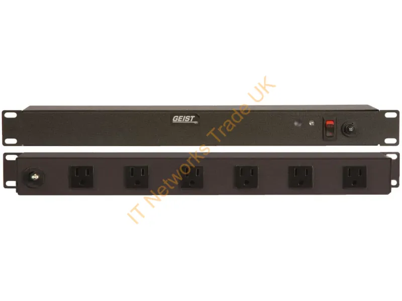 27843 - Vertiv Geist Brt060-10 Power Distribution Unit (Pdu) 6 Ac Outlet(S) 0U Black