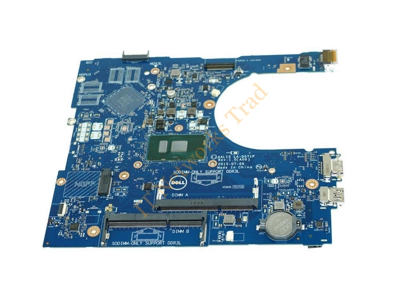 27G19 Dell System Board with Intel I3-6100U 2.30GHz CPU for Inspiron 15 5559 Laptop Laptop Motherboard