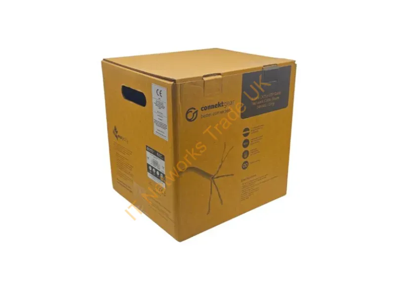 28-0305SG - connektgear 305m Solid CAT5e UTP Network Cable Drum 24AWG Grey