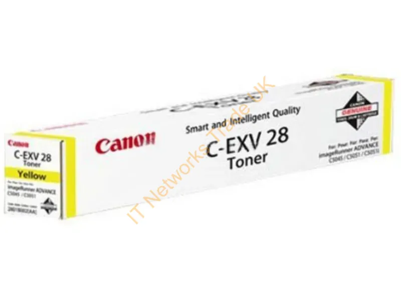 Canon 2801B003 (C-EXV 28) Toner yellow, 38K pages @ 5% coverage, 590gr Accessory