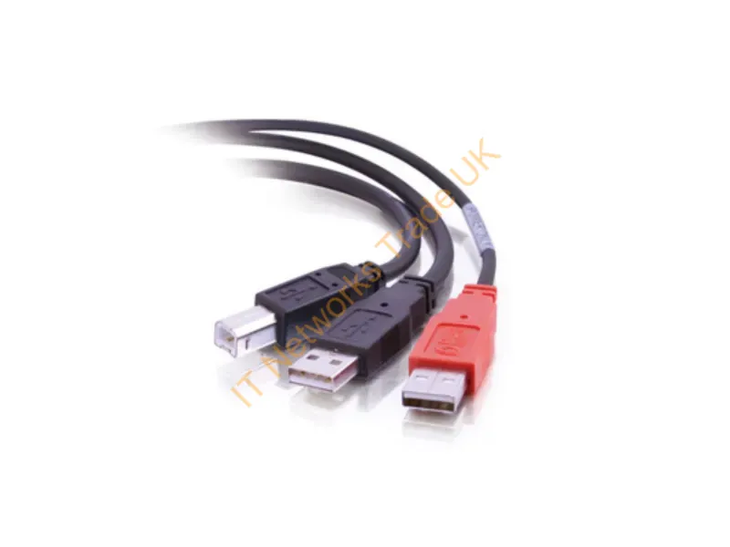 28108 Cables To Go 6ft USB 2.0 One B Male to Two A Male Y-Cable USB Cable