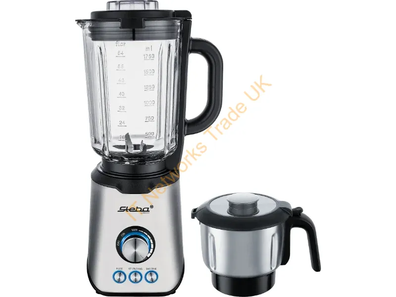 281400 - Steba MX 4 PLUS 1.75 L Tabletop blender 1200 W Black, Stainless steel