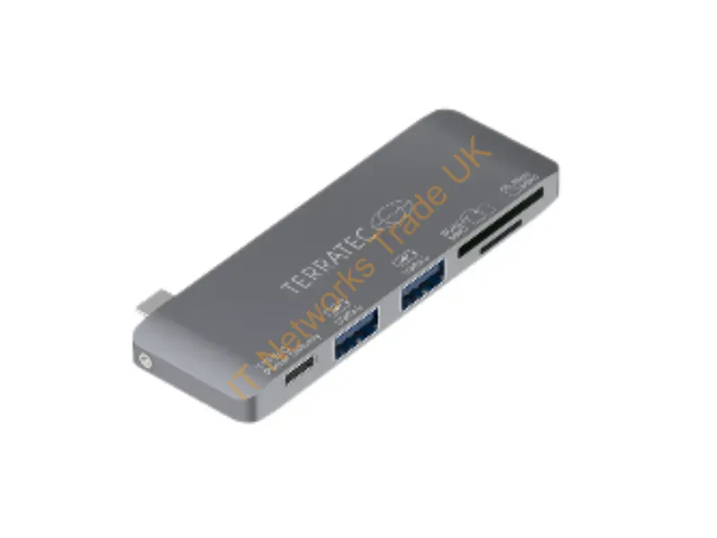 283005 - Terratec 283005 laptop dock/port replicator USB 3.2 Gen 1 (3.1 Gen 1) Type-C Grey