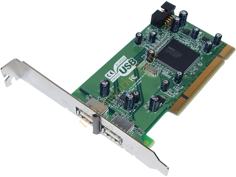 285099-002 HP 2-Port USB 2.0 Highspeed PCI Adapter Card Power Adapter Accessory