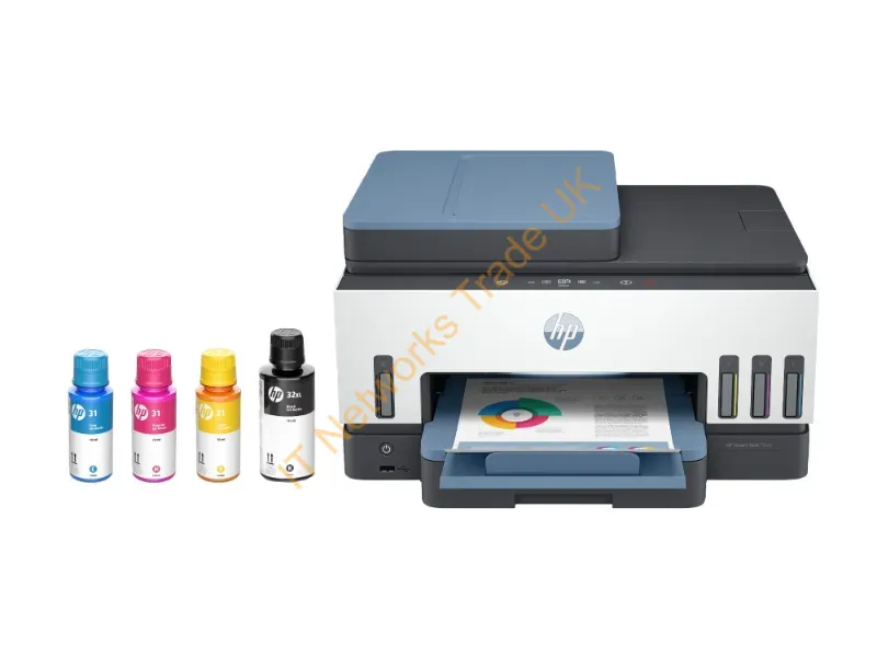 28B98A#B1H - Hp Smart Tank 7602 Wireless All-In-One Color Printer, Two-Sided Printing; Copier, Scanner
